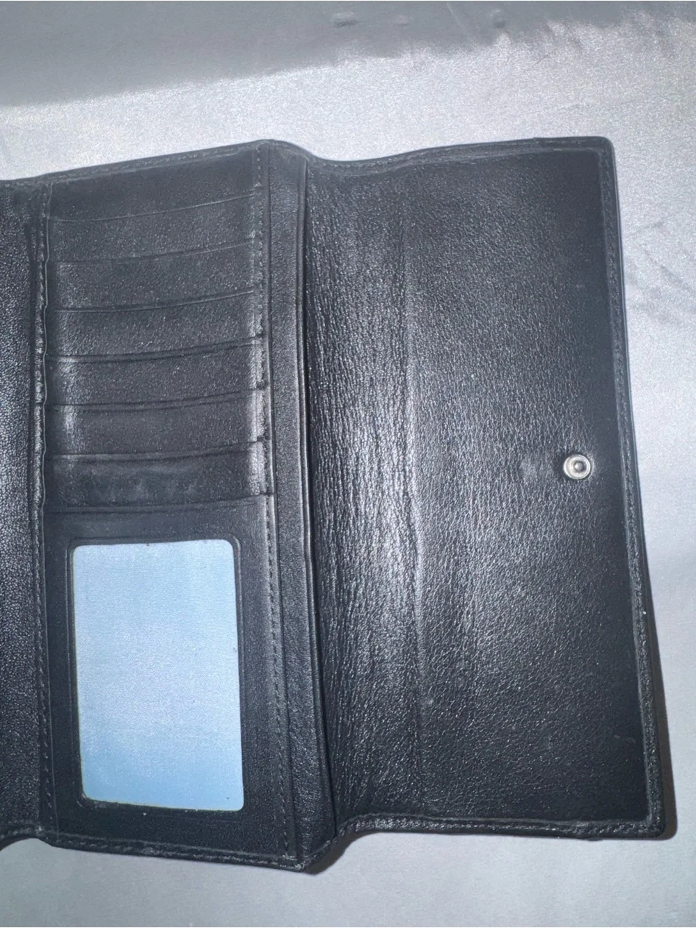 Coach Black Leather Continental Wallet